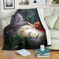 Totoro Fleece Blanket Anime Bedding Decor Gift Idea 1 - PerfectIvy