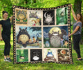 Totoro Quilt Blanket Custom Anime My Neighbor Totoro Home Bedding 1 - PerfectIvy