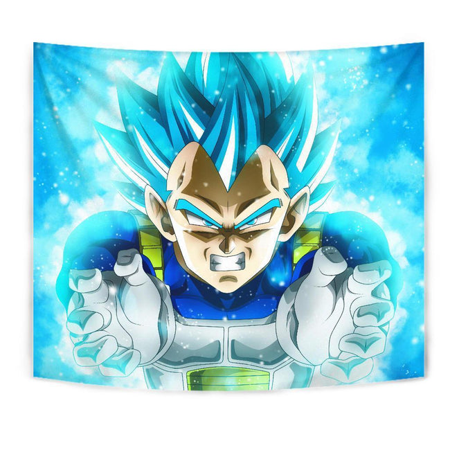 Vegeta Blue Hair Tapestry Dragon Ball Fan Gift Idea 1 - PerfectIvy