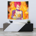 Vegeta God Tapestry For Dragon Ball Fan Gift 2 - PerfectIvy