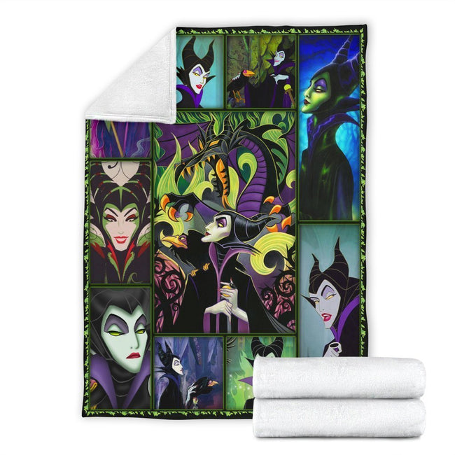 Villain Maleficent Fleece Blanket Plush Bedding Decor Idea 4 - PerfectIvy