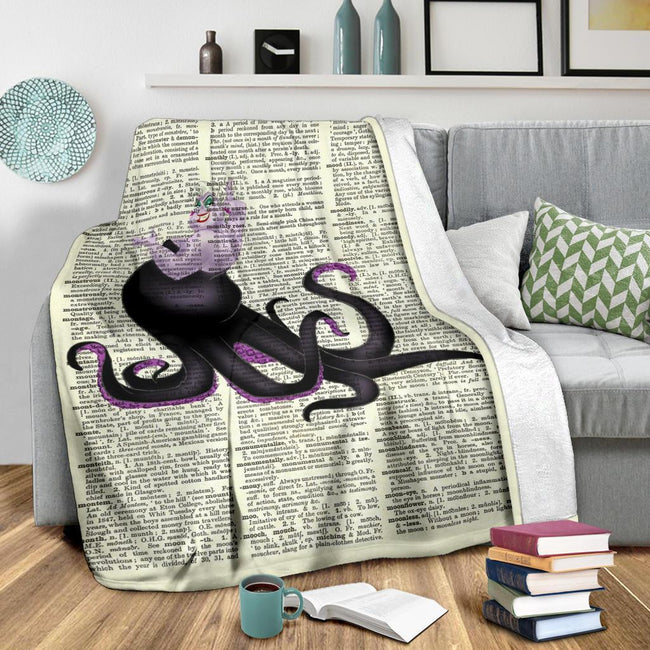 Villain Ursula Fleece Blanket Bedding Decor Gift Idea 3 - PerfectIvy