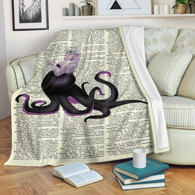 Villain Ursula Fleece Blanket Bedding Decor Gift Idea 1 - PerfectIvy