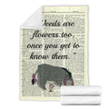 Weeds Are Flowers Too Eeyore Fleece Blanket 4 - PerfectIvy