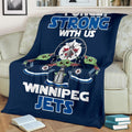 Winnipeg Jets Baby Yoda Fleece Blanket The Force Is Strong 3 - PerfectIvy