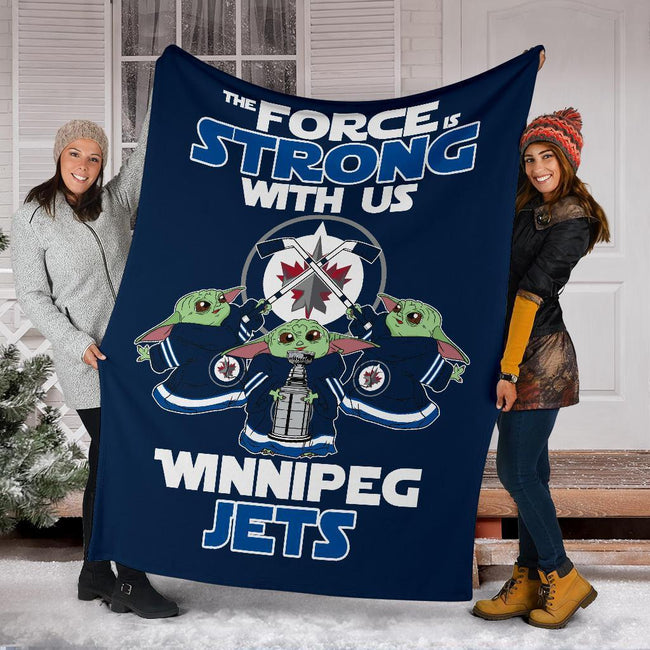 Winnipeg Jets Baby Yoda Fleece Blanket The Force Is Strong 6 - PerfectIvy