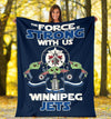 Winnipeg Jets Baby Yoda Fleece Blanket The Force Is Strong 1 - PerfectIvy