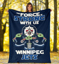 Winnipeg Jets Baby Yoda Fleece Blanket The Force Is Strong 1 - PerfectIvy